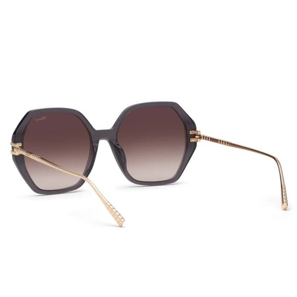 NEW!!! Chopard SCH370M 0705 Transparent Grey Ice Cube Sunglasses, Authentic main image 6